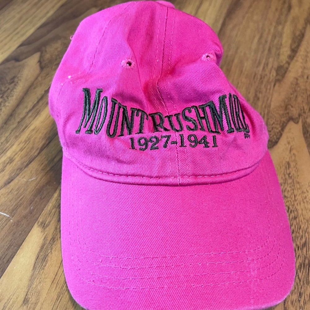Mount Rushmore National Memorial Hat Pink R&G Souvenirs Adjustable Cotton Cap